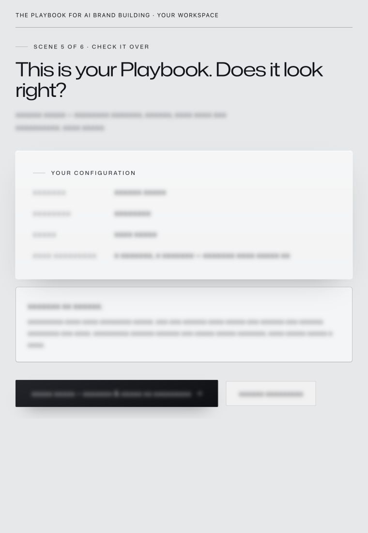 Configuration step 5 · body text obscured